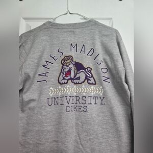 JMU Grey Long-sleeved Shirt Size M